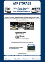 ATF Storage - Caravan & motor home storage in Preston